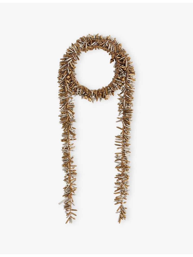 Dries Van Noten two-tone block-bead chain necklace, UK version