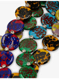 Dries Van Noten multi disc glass and brass bracelet, UK version