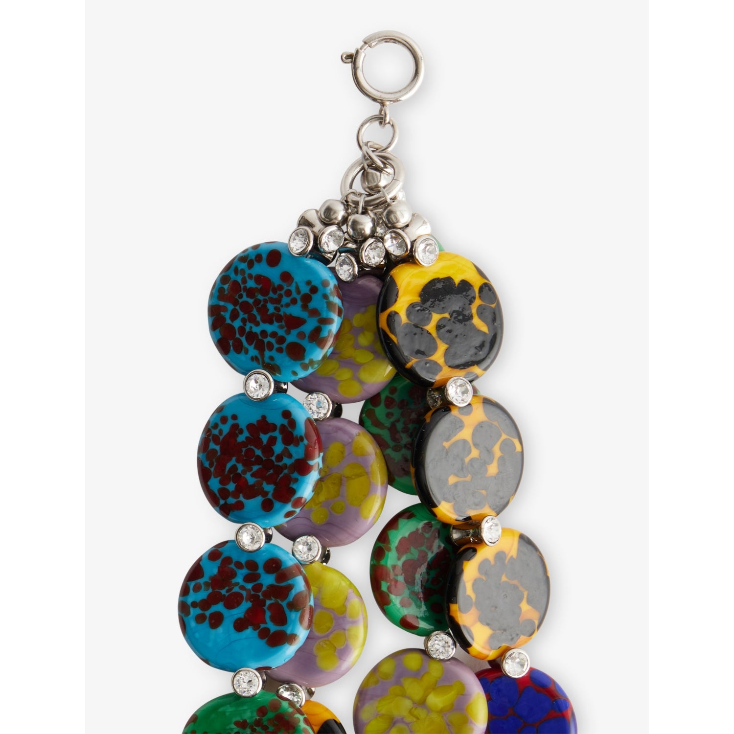 Dries Van Noten multi disc glass and brass bracelet, UK version