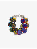 Dries Van Noten multi disc glass and brass bracelet, UK version