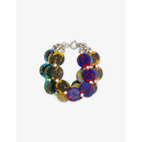 Dries Van Noten multi disc glass and brass bracelet, UK version