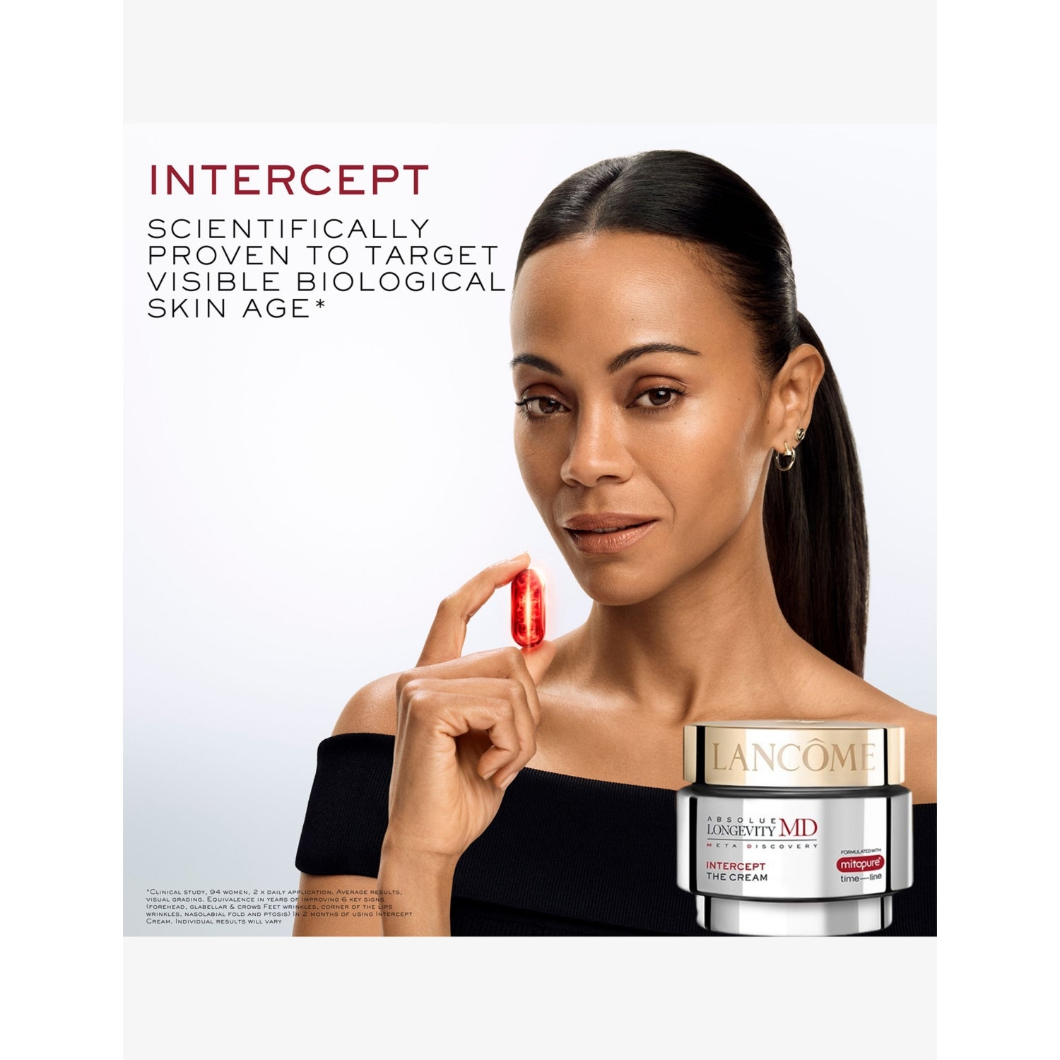 Lancôme Absolue Longevity Intercept face cream refill 50ml, imported from the UK