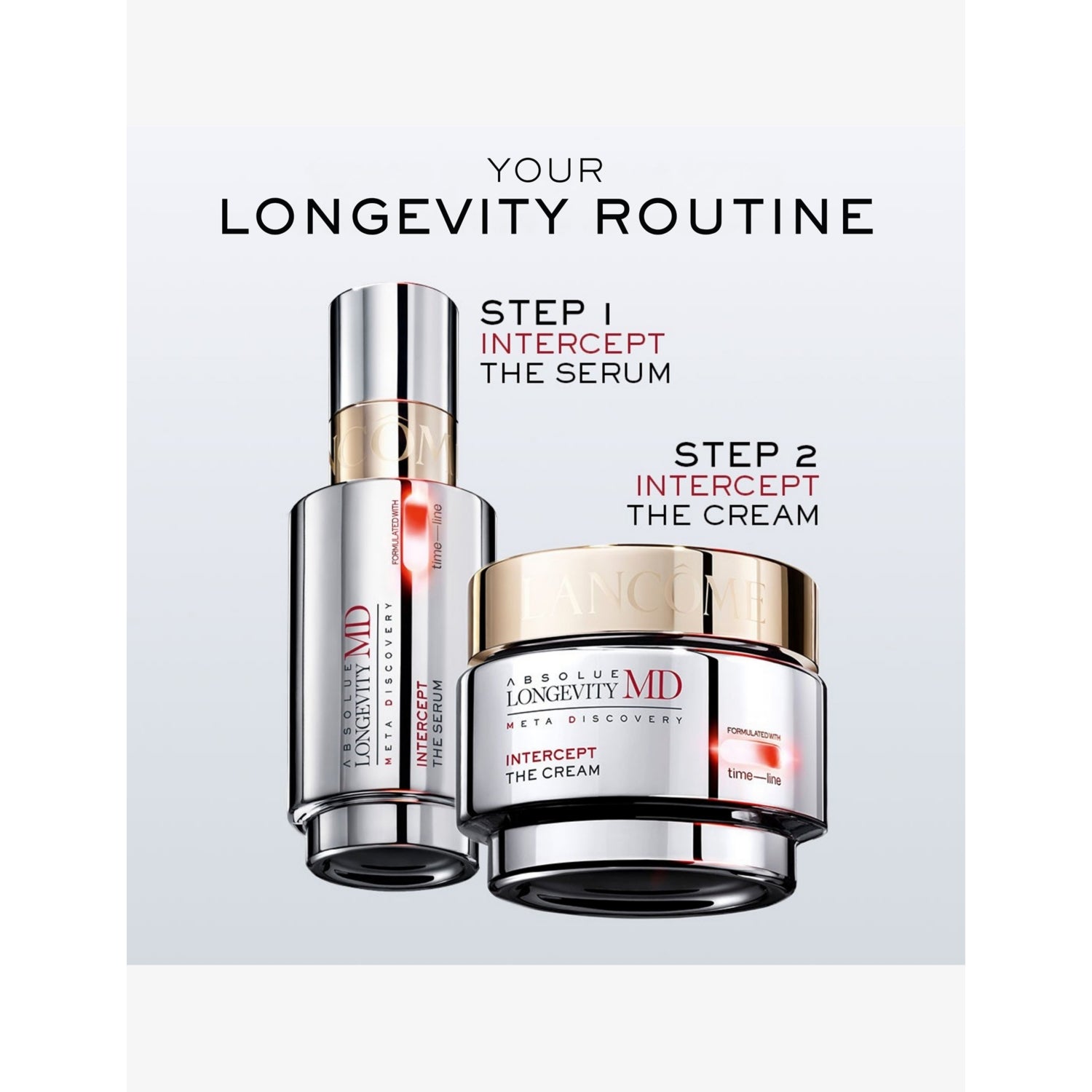 Lancôme Absolue Longevity Intercept face cream refill 50ml, imported from the UK