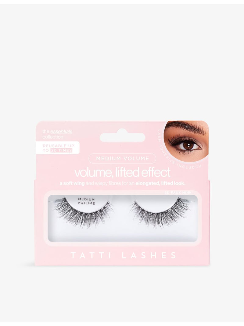 Tatti Lashes Medium Volume Essentials Collection strip lashes short length (British brand)