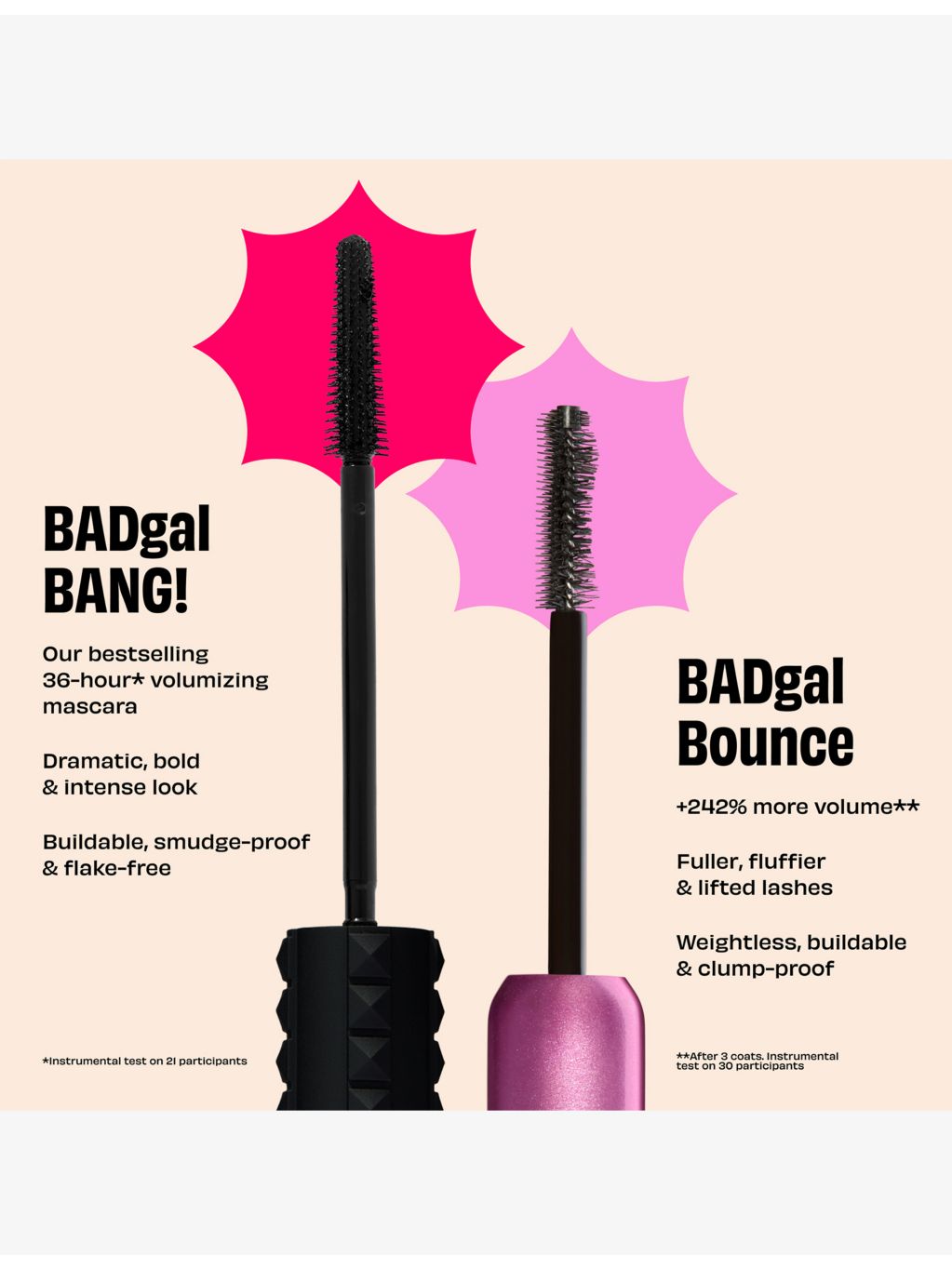 Benefit BADgal! Bang volumising mascara 8.5g (British brand)