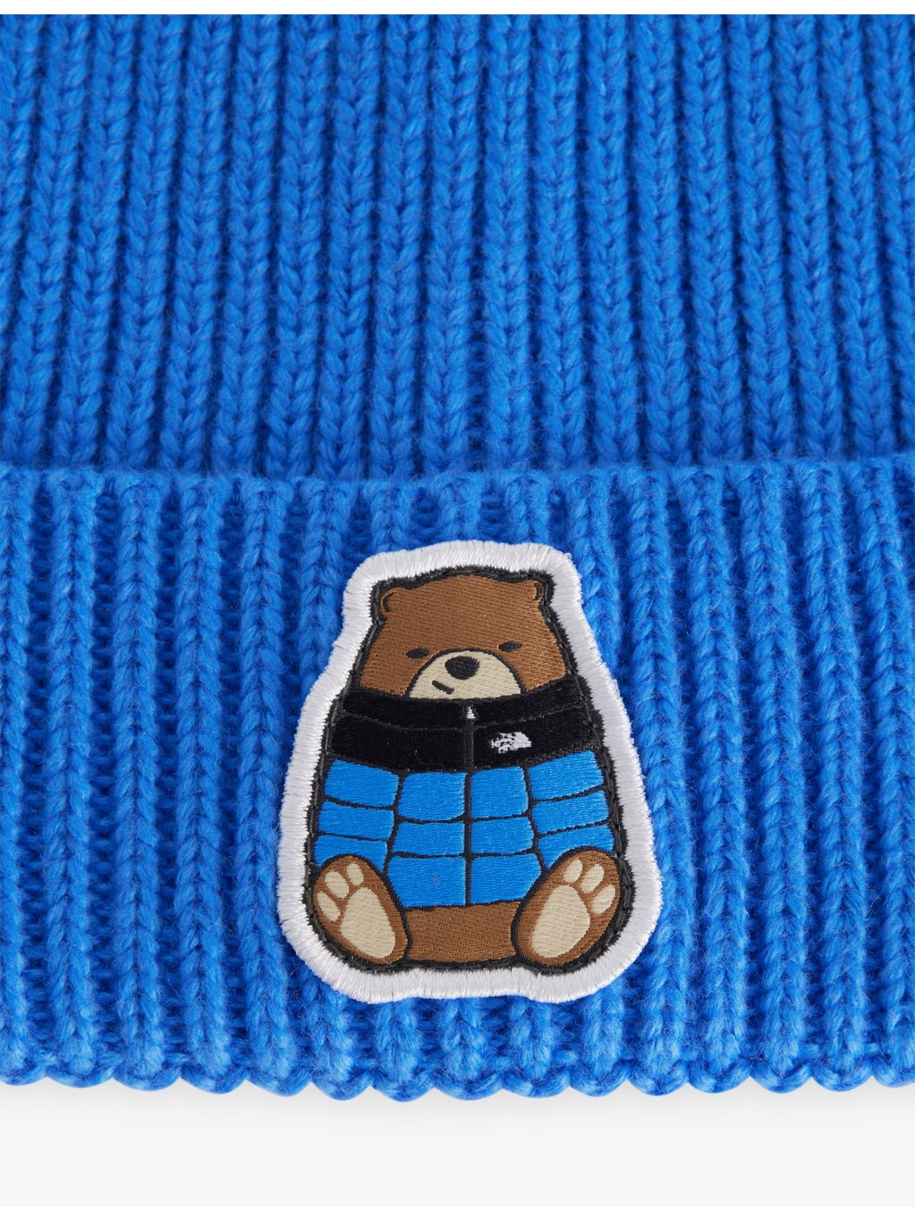 The North Face kids beanie with embroidered bear, one size (British brand)