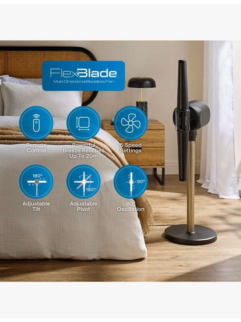 Dimplex FlexBlade bladeless cooling fan, imported from the UK