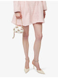 Self-Portrait floral beaded satin clutch - British product