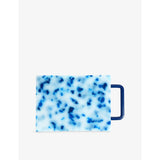 Small Patterned Rectangle Cutting Board  - BLUE WHITE