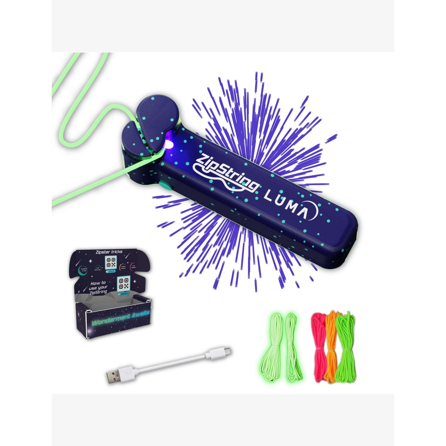 Marvin's Magic ZipString Luma glow-in-the-dark toy (British brand)