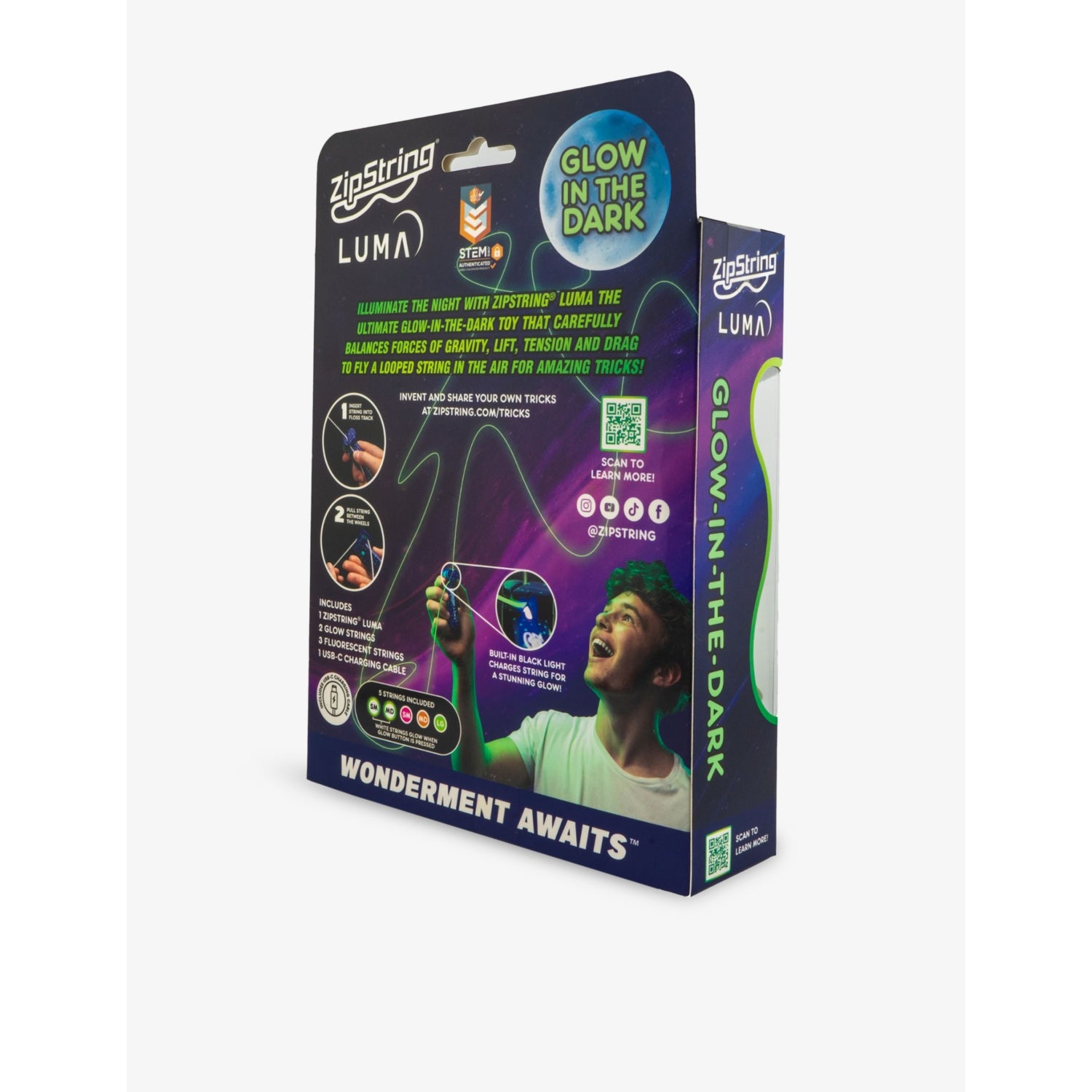 Marvin's Magic ZipString Luma glow-in-the-dark toy (British brand)