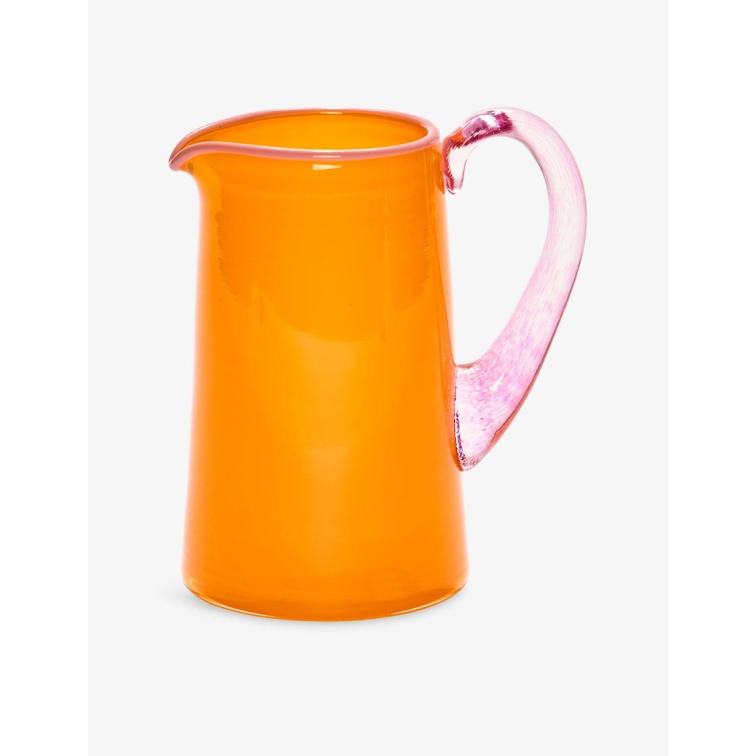 Miami Glass Milk Jug - BRIGHT ORANGE
