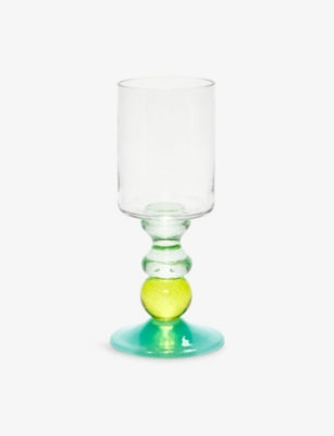 Gather Miami wine glass handblown tinted glass 18cm - British product