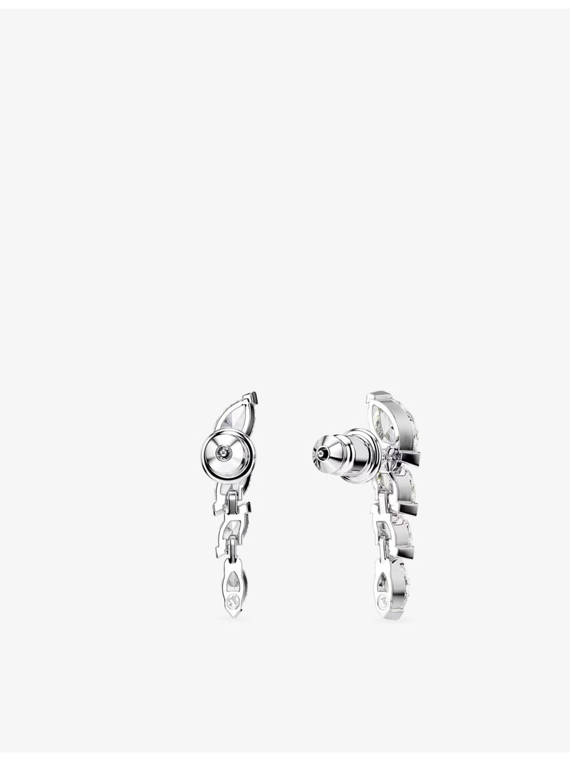 Swarovski rhodium-plated cubic zirconia earrings 2.2 x 0.5cm (British brand)