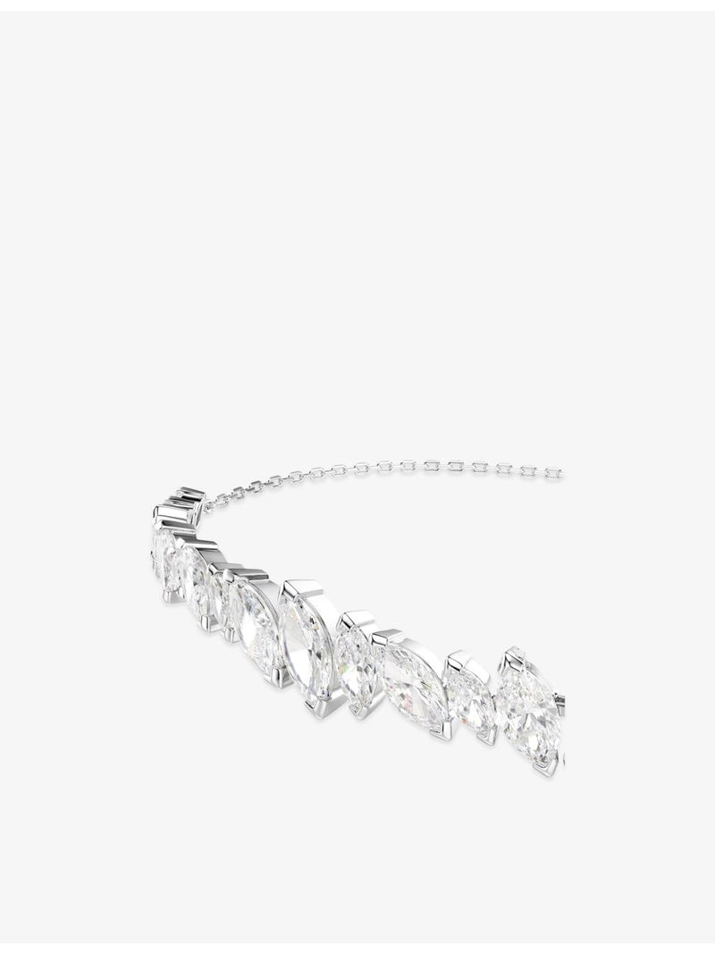Swarovski rhodium-plated cubic zirconia bracelet 24cm, UK version