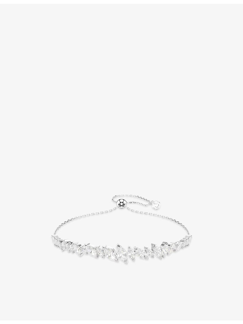 Swarovski rhodium-plated cubic zirconia bracelet 24cm, UK version
