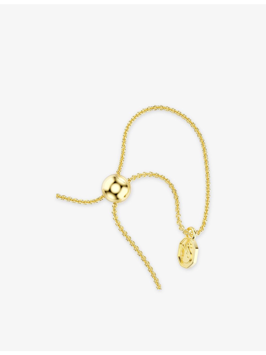 Swarovski cubic zirconia bracelet 18ct yellow-gold plated (British brand)