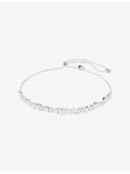 Mesmera rhodium-plated cubic zirconia choker necklace 30-44 cm - British product