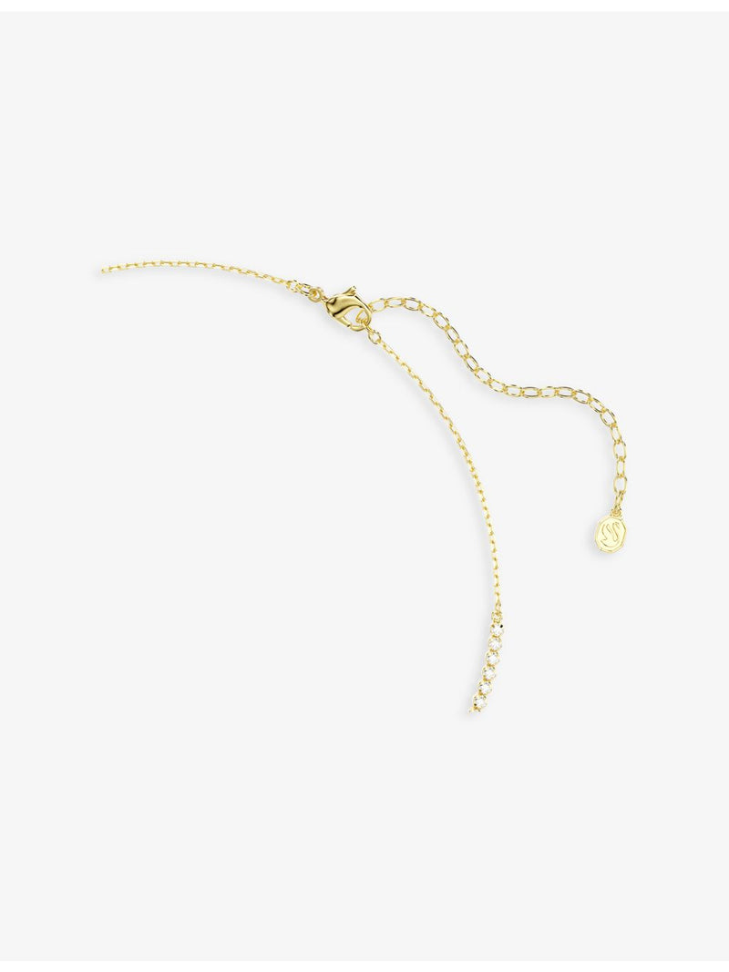 Swarovski gold-plated cubic zirconia necklace 38-45 cm, imported from the UK