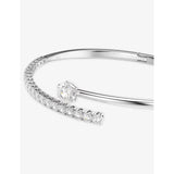 Swarovski rhodium-plated cubic zirconia bangle, imported from the UK