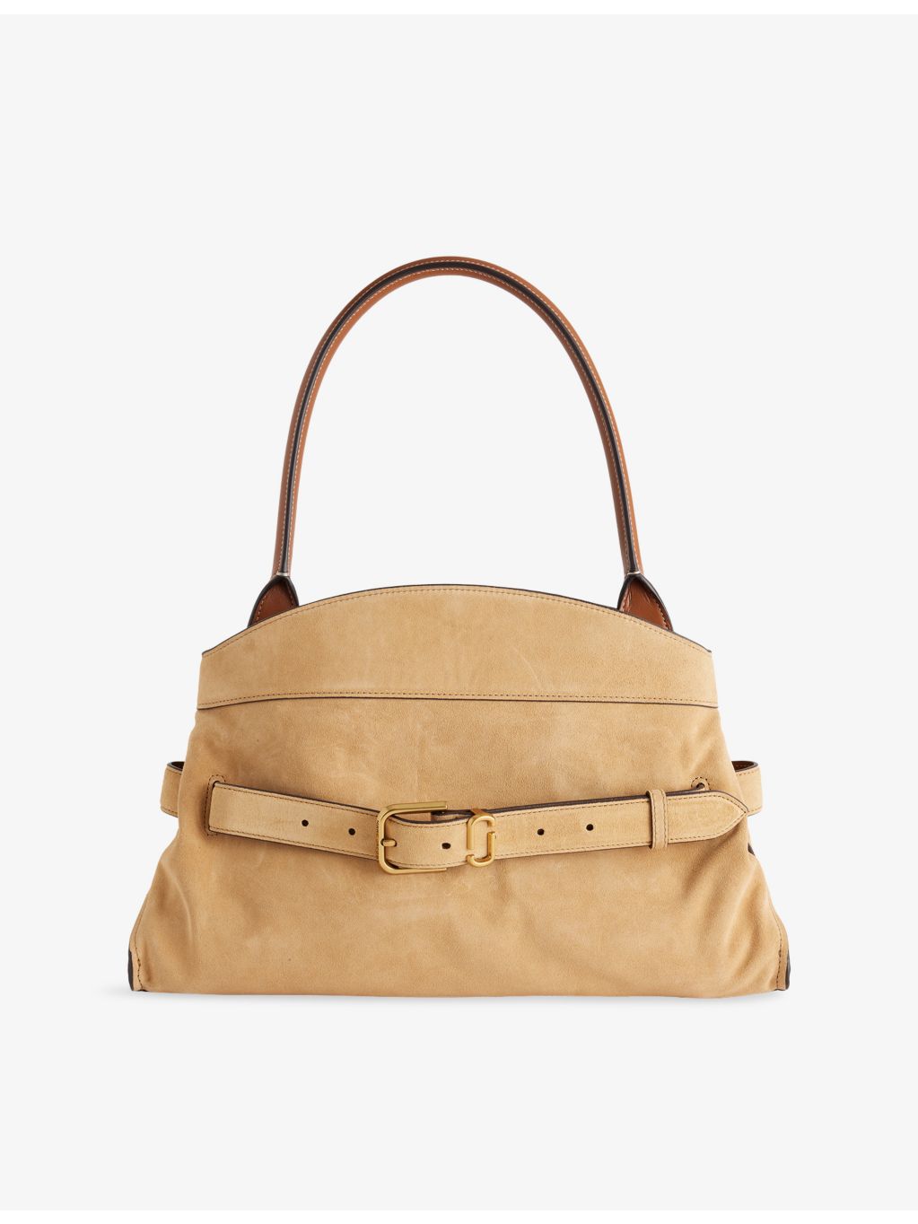 Marc Jacobs Dakota suede satchel bag with rolled top handle, UK version