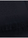 BOSS monogram cotton-wool scarf 180 x 60cm, UK version