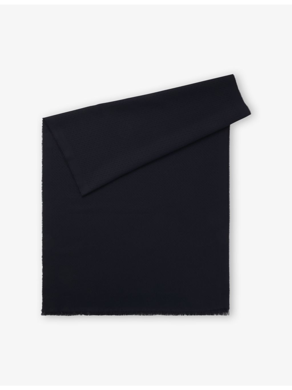 BOSS monogram cotton-wool scarf 180 x 60cm, UK version