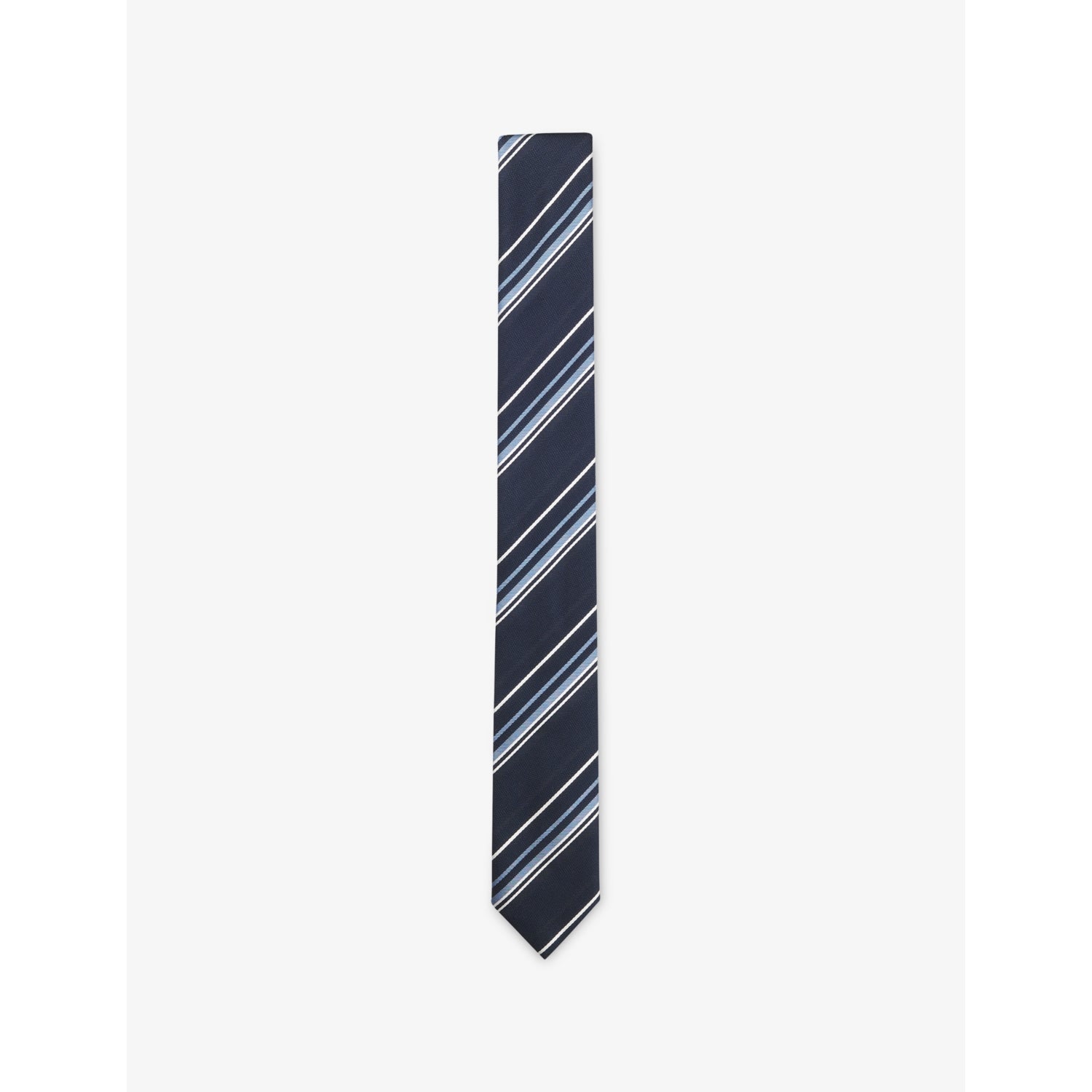 BOSS striped silk-blend tie width 6cm (British brand)