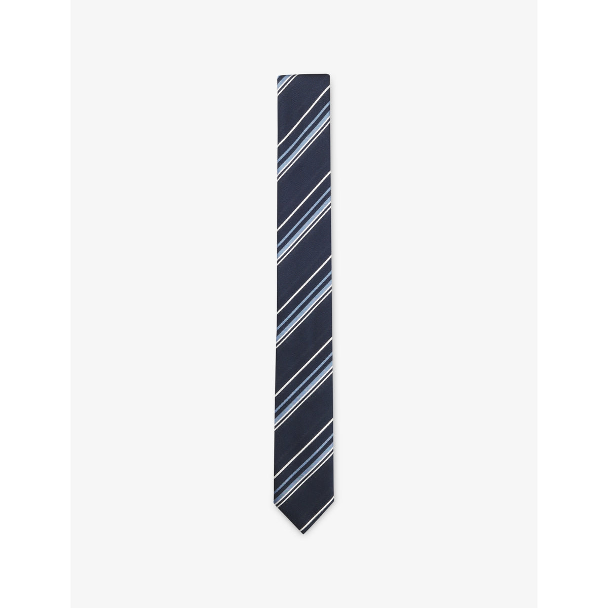 BOSS striped silk-blend tie width 6cm (British brand)