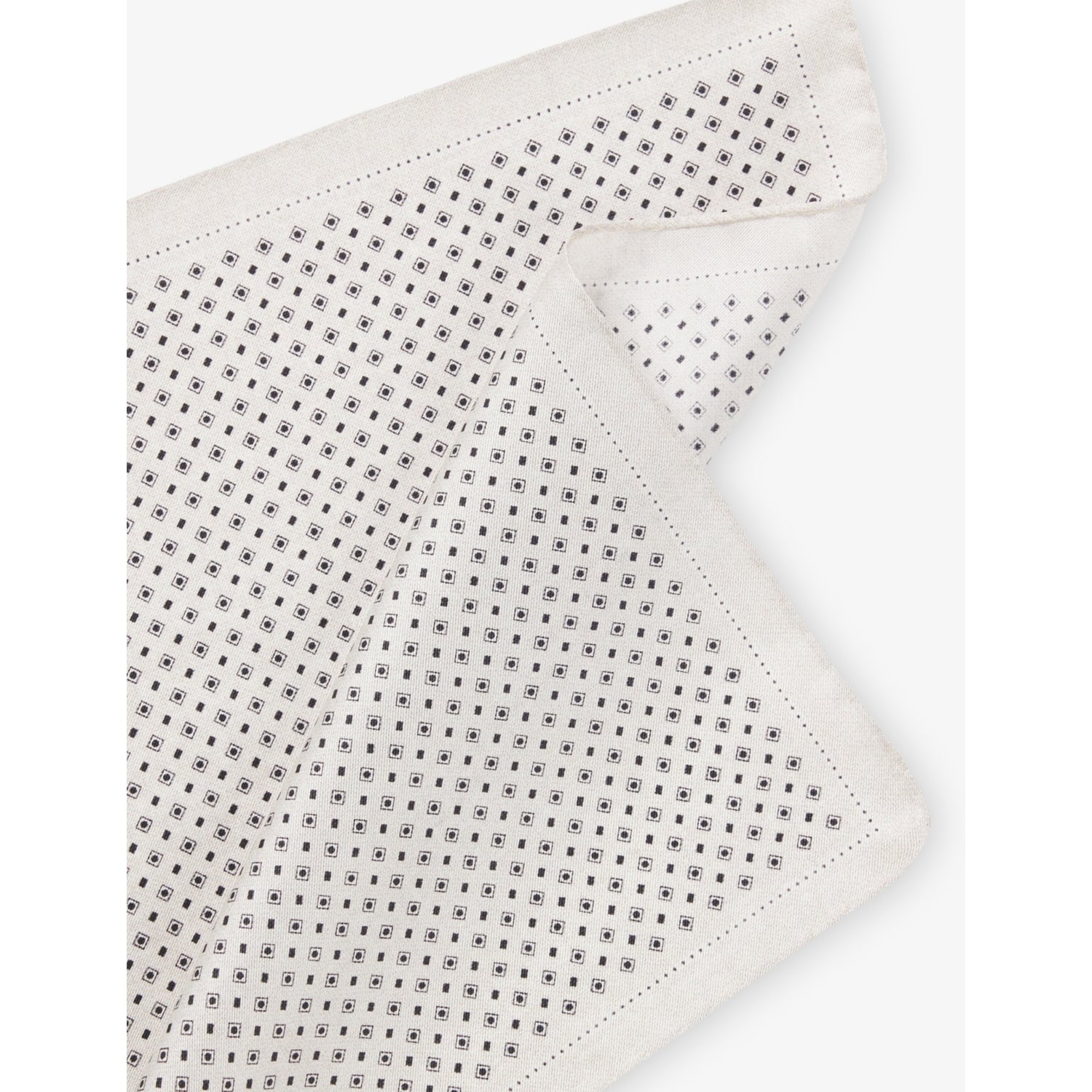 BOSS patterned silk pocket square 35cm, imported from the UK