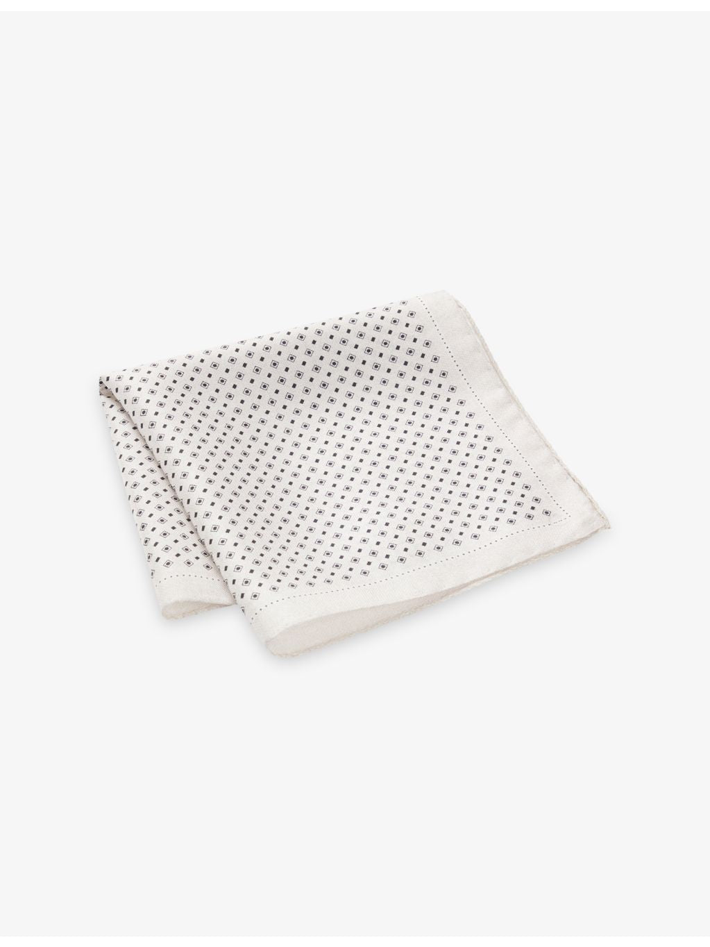 BOSS patterned silk pocket square 35cm, imported from the UK