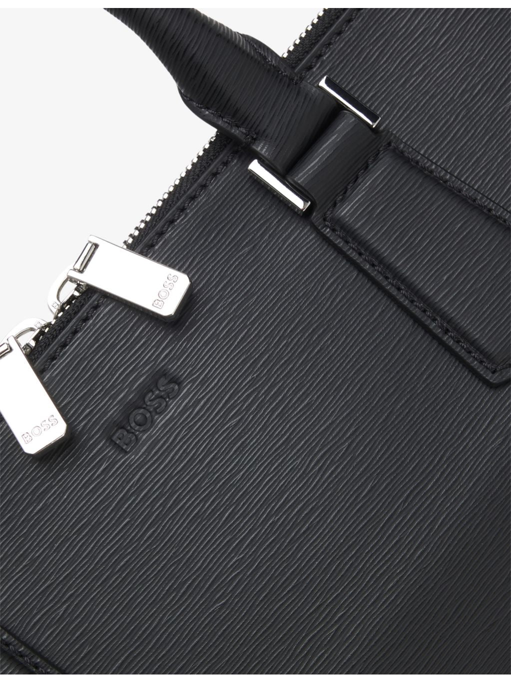 BOSS embossed leather document briefcase, UK version