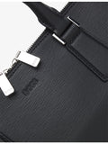 BOSS embossed leather document briefcase, UK version