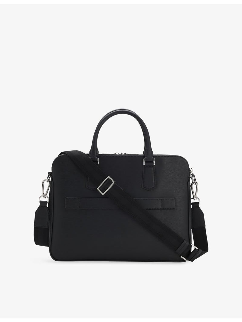 BOSS embossed leather document briefcase, UK version
