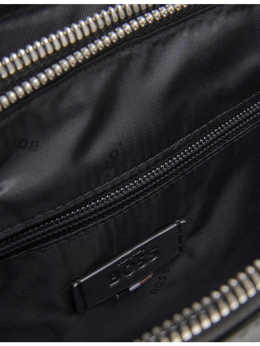 BOSS embossed leather document briefcase, UK version