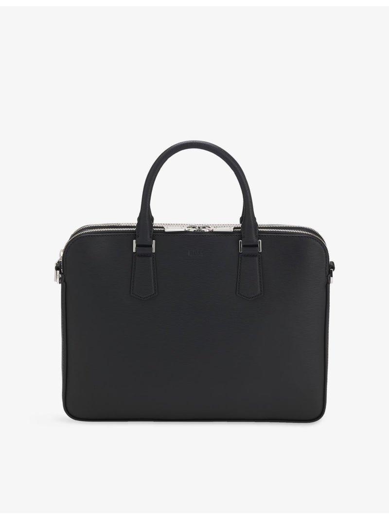 BOSS embossed leather document briefcase, UK version