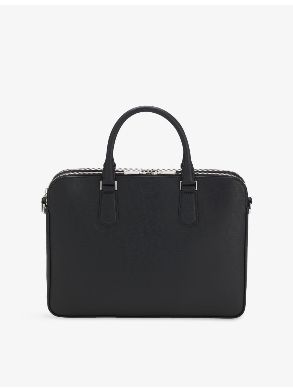 BOSS embossed leather document briefcase, UK version