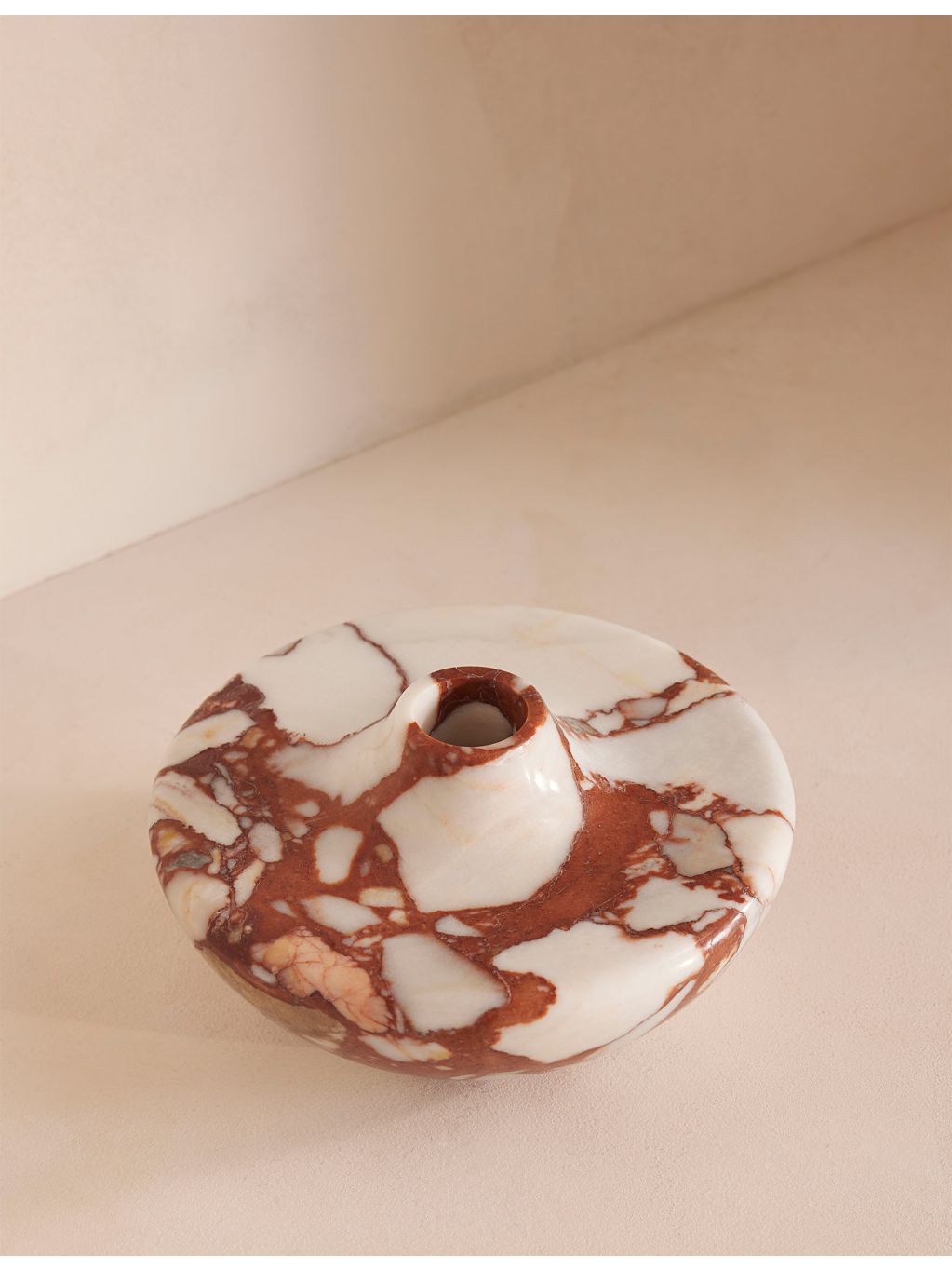 Soho Home Alma marble vase 10cm high rounded form (British brand)