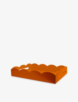 Addison Ross large lacquered scallop ottoman tray (British brand)