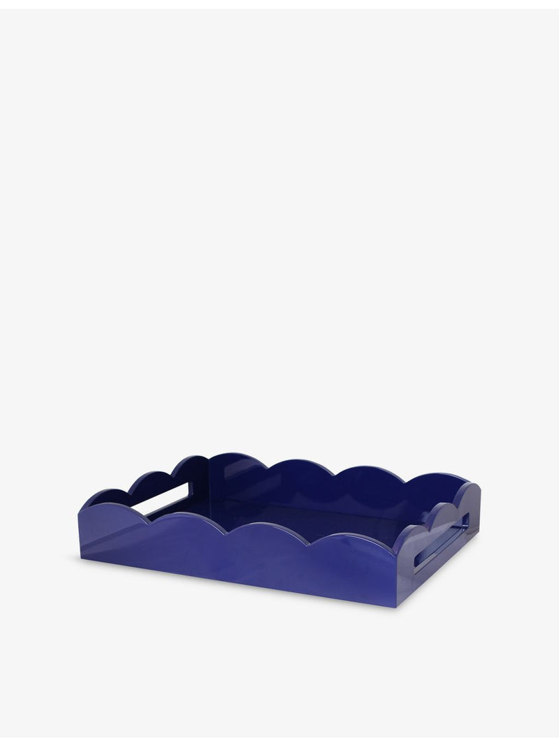 Addison Ross London lacquered scalloped tray 17 x 13 inch, UK version