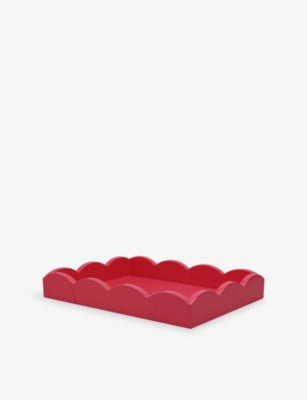 Addison Ross scalloped lacquered tray 10.5 x 8 inch, UK version