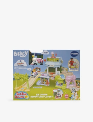 VTech Toot-Toot Bluey ice cream playset with parlour and truck - British product