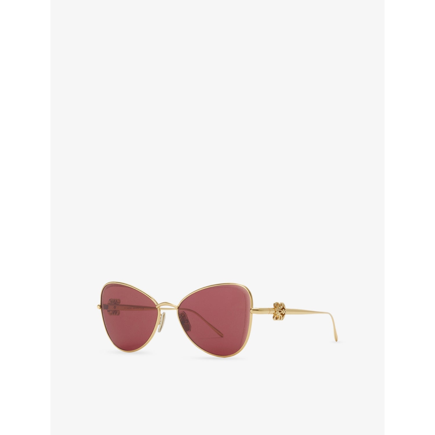 Loewe butterfly-frame metal sunglasses (British brand)