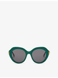 Loewe Coil butterfly-frame acetate sunglasses, UK version