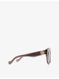LOEWE trapeze acetate sunglasses with gold hardware (British brand)