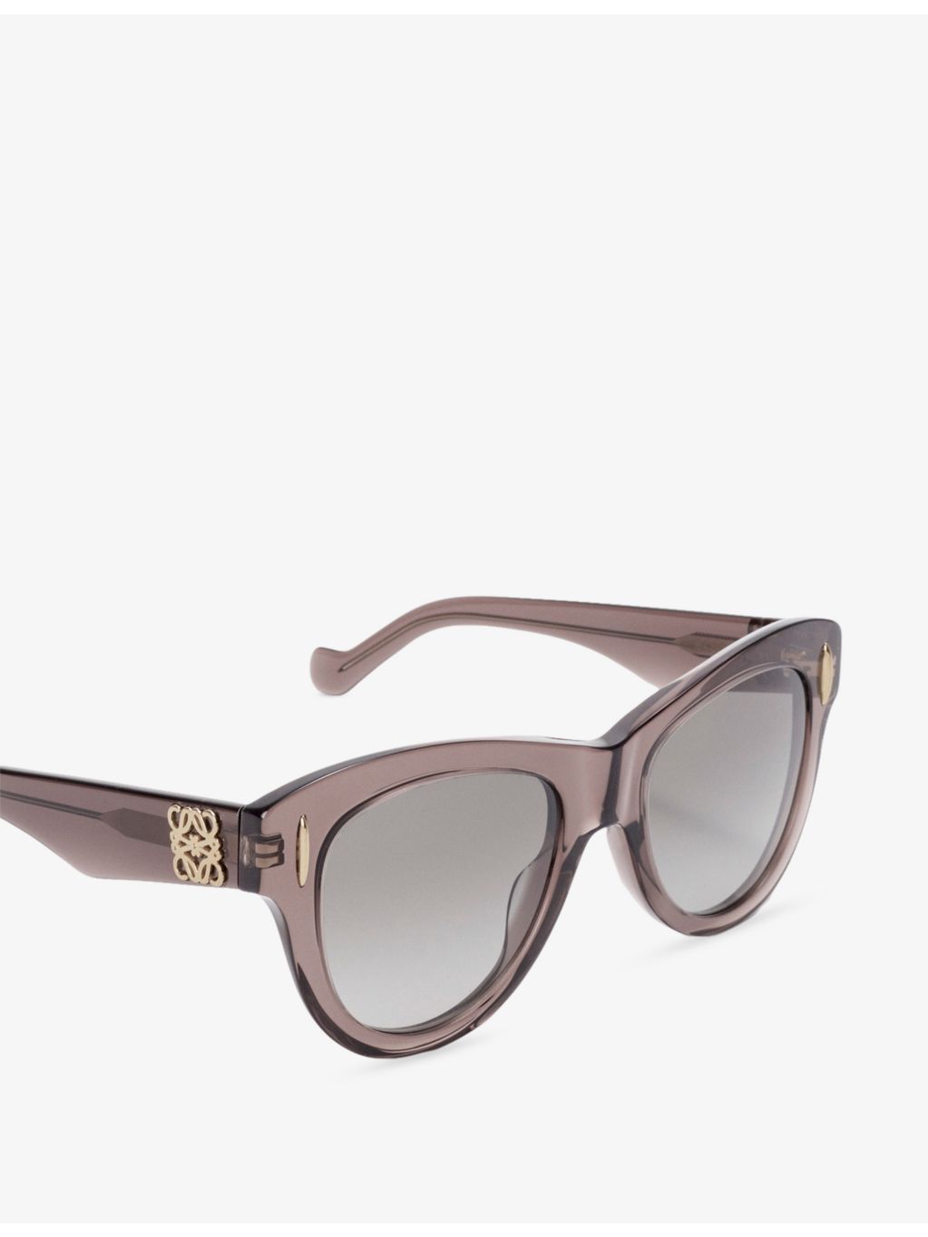 LOEWE trapeze acetate sunglasses with gold hardware (British brand)