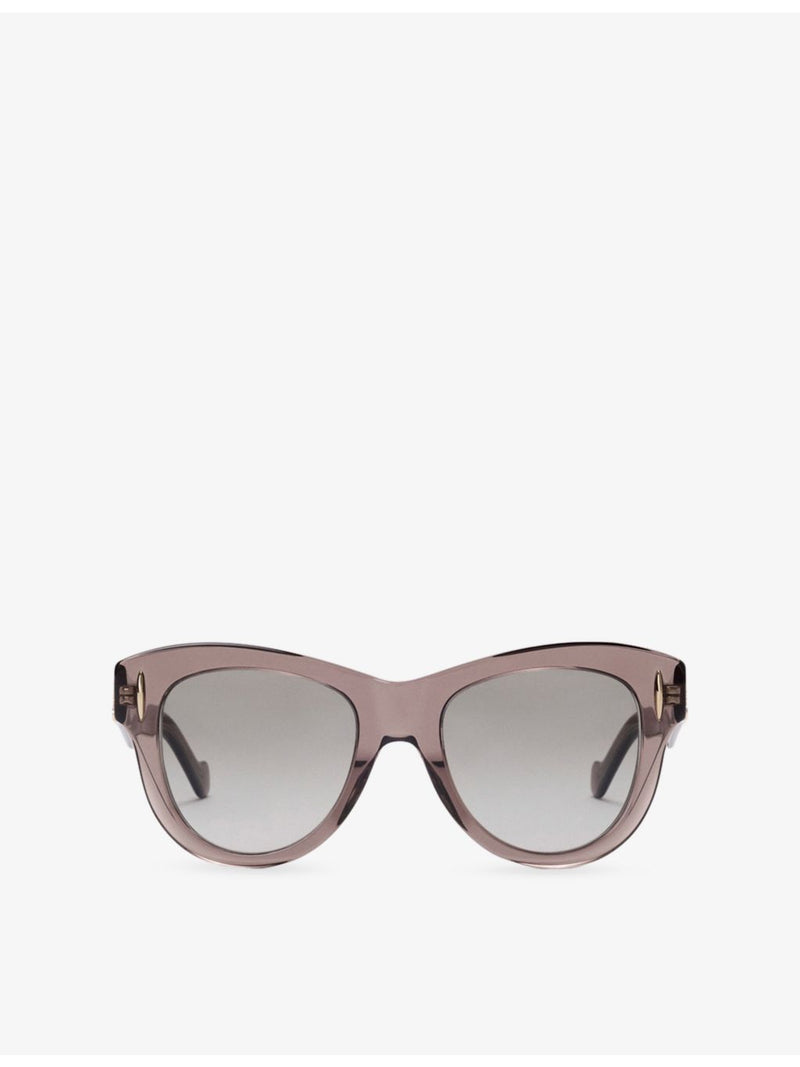LOEWE trapeze acetate sunglasses with gold hardware (British brand)