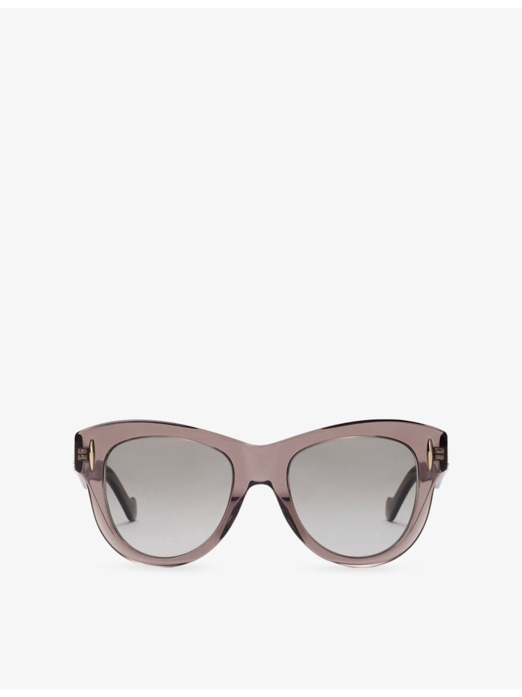 LOEWE trapeze acetate sunglasses with gold hardware (British brand)