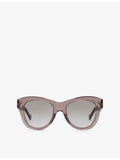 LOEWE trapeze acetate sunglasses with gold hardware (British brand)
