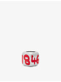 LOEWE brass dice charm with palladium finish, 1.1cm (British brand)
